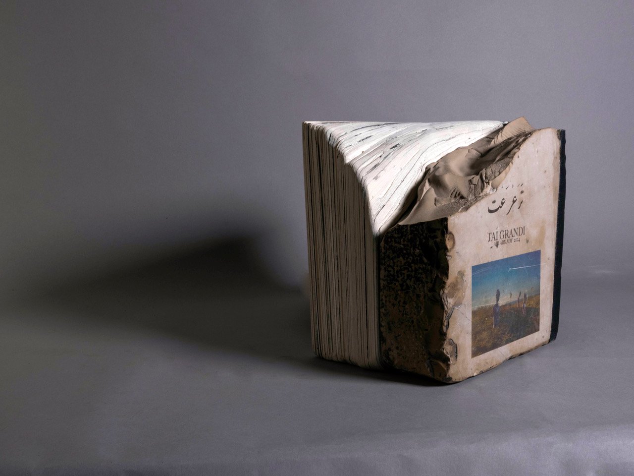 J'ai grandi — the stone book by Ali Arkady from another angle.