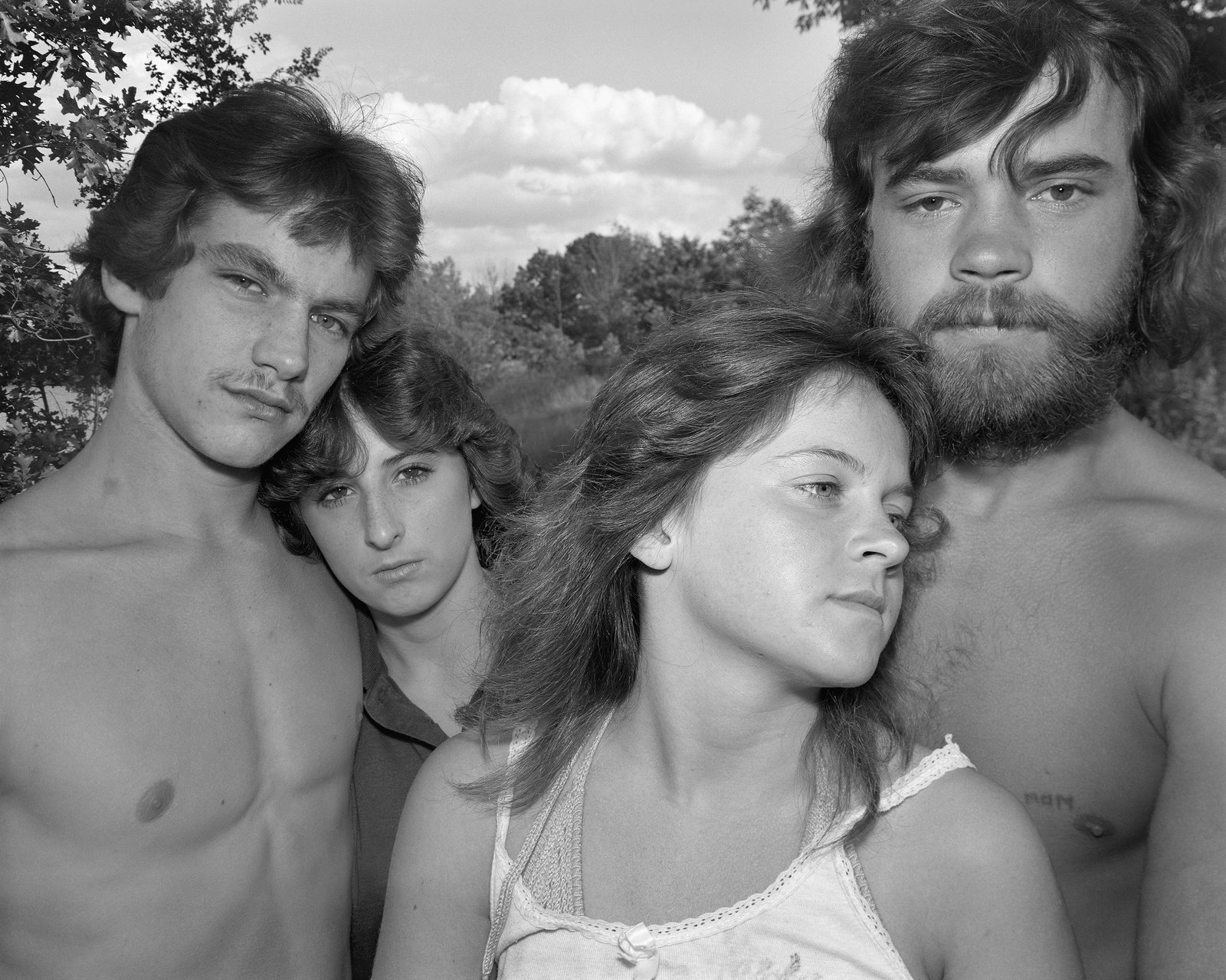 Bell Pond, Leo, Tammy, Lori and Kelly, 1983.