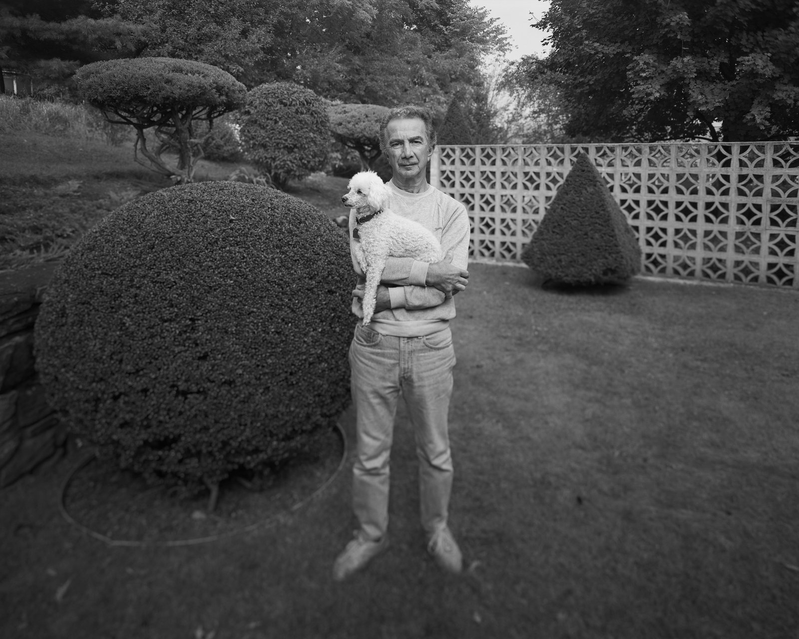 Posing with Missy, Marlborough, MA, October 16, 1993.