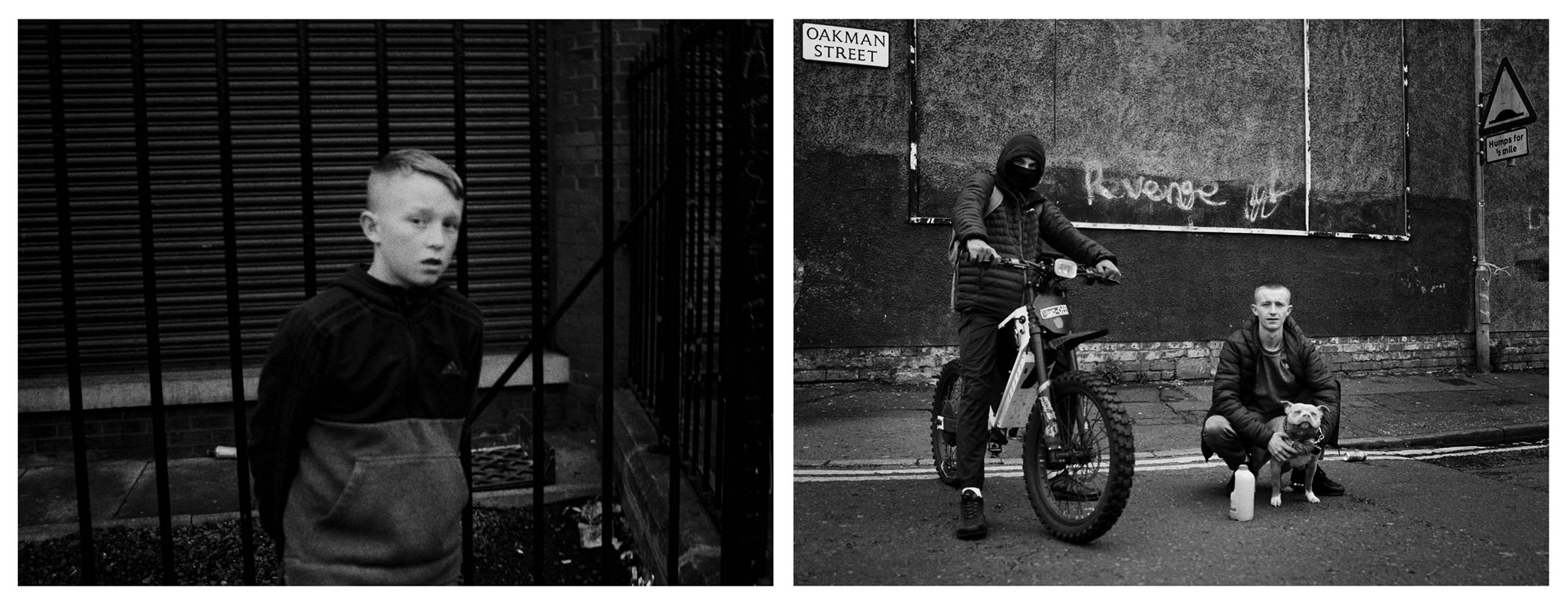 Mick in 2018 and 2024, Belfast.