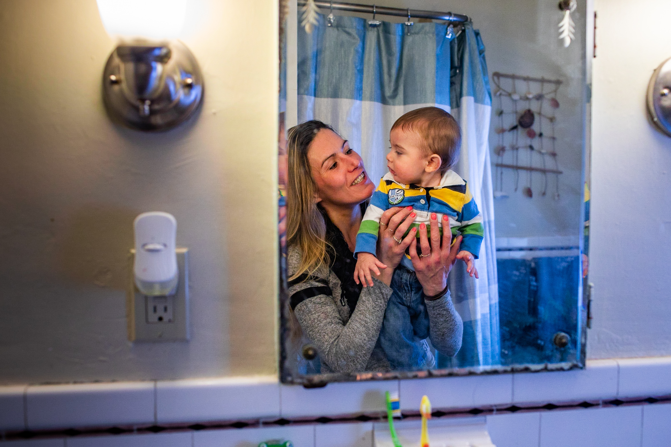 Cary and Jay in the mirror